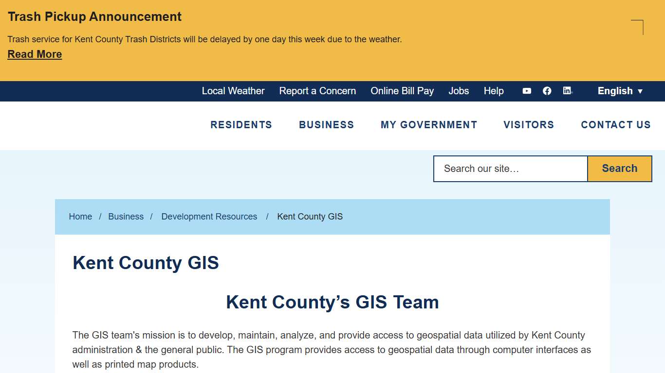 Kent County GIS Kent County Levy Court